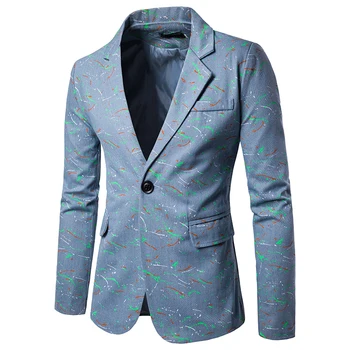 Mens Korean Slim Fit Fashion Cotton Big Body Blazer Suit Jacket Blue Plus Size One Button Suit Male Blazers Mens Coat Wedding
Mens Korean Slim Fit Fashion Cotton Big Body Blazer Suit Jacket Blue Plus Size One Button Suit Male Blazers Mens Coat Wedding