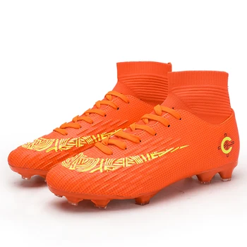 Adults New Men's Outdoor Soccer Cleats Shoes High Top TF/FG Football Boots Training Sports Sneakers Shoes Plus Size 31-46
Adults New Men's Outdoor Soccer Cleats Shoes High Top TF/FG Football Boots Training Sports Sneakers Shoes Plus Size 31-46
