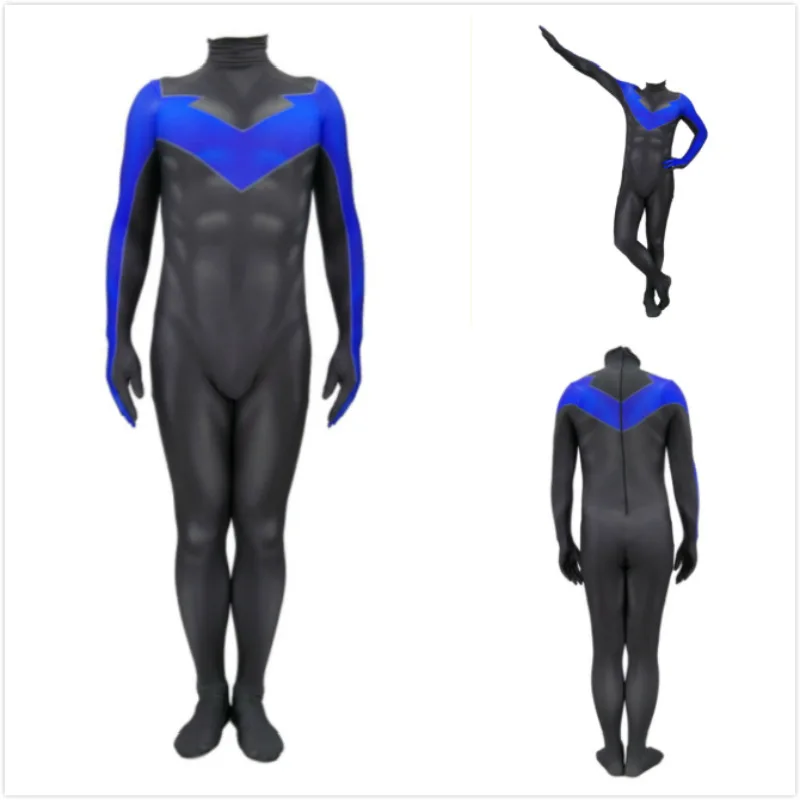 2019 New Kid's Men's Blue Nightwing Cosplay Costume Batman Lycra Spandex Full Body Halloween Party Bodysuits Jumpsuits Costume
2019 New Kid's Men's Blue Nightwing Cosplay Costume Batman Lycra Spandex Full Body Halloween Party Bodysuits Jumpsuits Costume