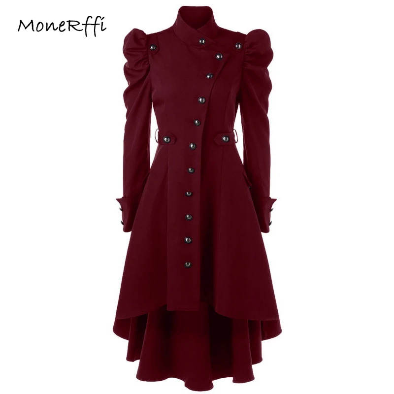 MoneRffi Women Trench Coat British Style Slim Long Coat Gothic Stand Collar Outwear Plus Size Party Clothes
MoneRffi Women Trench Coat British Style Slim Long Coat Gothic Stand Collar Outwear Plus Size Party Clothes