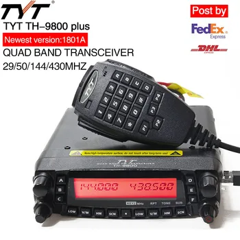 TYT TH-9800 Plus Mobile Radio 1806A Version Quad Band Transceiver TH9800 Walkie Talkie Car Truck Radio Repeater Scrambler
TYT TH-9800 Plus Mobile Radio 1806A Version Quad Band Transceiver TH9800 Walkie Talkie Car Truck Radio Repeater Scrambler