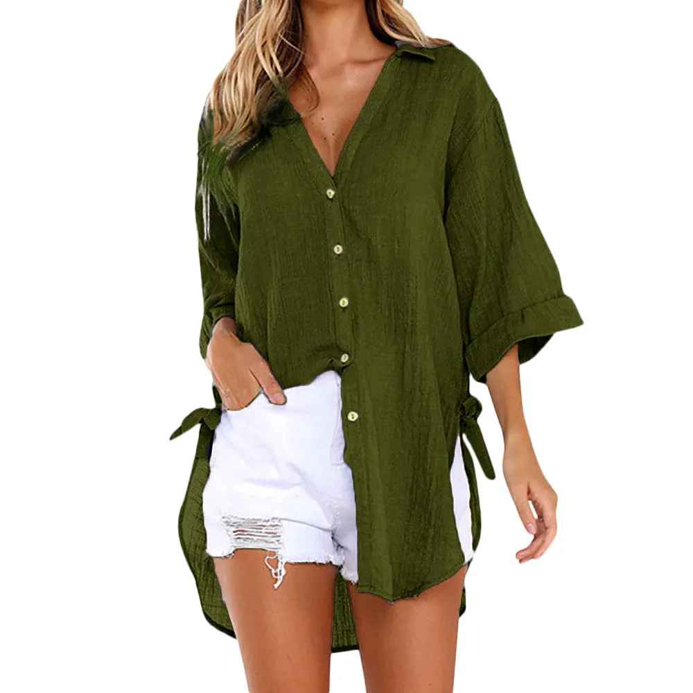 Womens Loose Button Long Shirt Dress Cotton Ladies Casual Tops Shirt Blouse Bohemian Oversize Plus size Streetwear
Womens Loose Button Long Shirt Dress Cotton Ladies Casual Tops Shirt Blouse Bohemian Oversize Plus size Streetwear