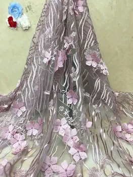 5 Yards High Quality African Lace Fabric Purple French Net Flowers Embroidery Tulle Lace Fabric For Nigerian Wedding Party Dress
5 Yards High Quality African Lace Fabric Purple French Net Flowers Embroidery Tulle Lace Fabric For Nigerian Wedding Party Dress