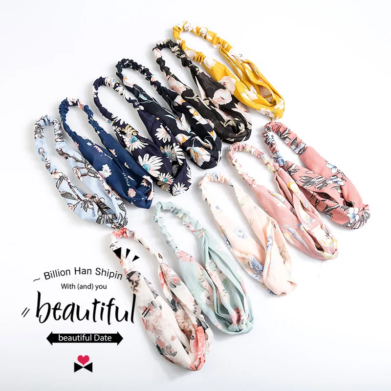 Women plant floral print hair bands to cross to cross knot fashion wide-brimmed elastic headband girls hair accessories
Women plant floral print hair bands to cross to cross knot fashion wide-brimmed elastic headband girls hair accessories