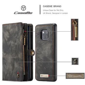 Zipper Bag Multi Card Slots Removable Phone Case For Huawei Mate 20 Wallet Case Leather Magnet Flip Cover Case For Mate20 Pro
Zipper Bag Multi Card Slots Removable Phone Case For Huawei Mate 20 Wallet Case Leather Magnet Flip Cover Case For Mate20 Pro