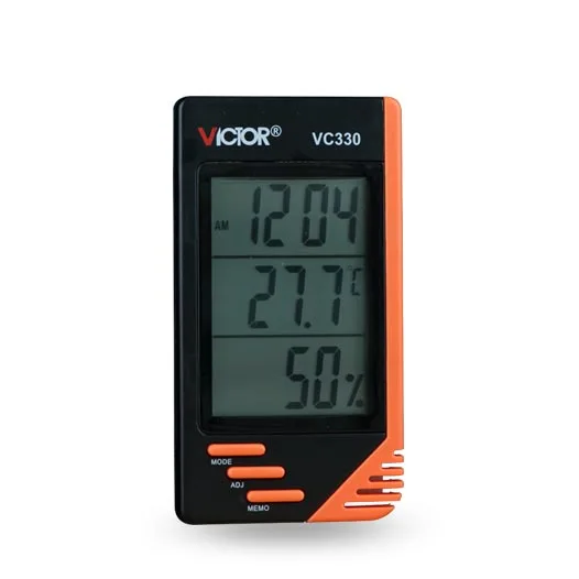 Thermometer Hygrometer Wall Desk Digital LCD VC330 Date Calendar Alarm Clock BS88
Thermometer Hygrometer Wall Desk Digital LCD VC330 Date Calendar Alarm Clock BS88