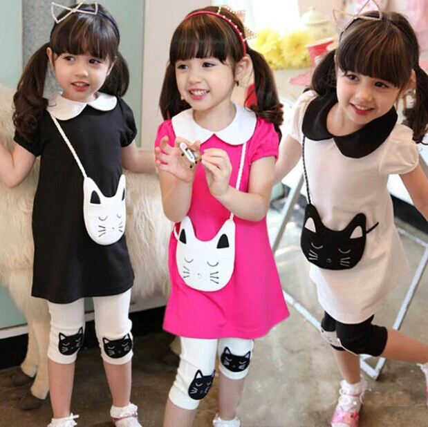 2016 Hot & New Korean children's clothing children's summer backpack piece suits girls clothing set
2016 Hot & New Korean children's clothing children's summer backpack piece suits girls clothing set
