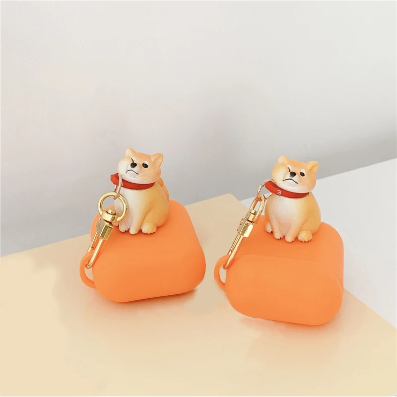 Cute Cartoon 3D scarf dog Pendant Silicone Wireless Bluetooth Earphone Case For Apple AirPods 1 2 Cover with pet Accessories
Cute Cartoon 3D scarf dog Pendant Silicone Wireless Bluetooth Earphone Case For Apple AirPods 1 2 Cover with pet Accessories