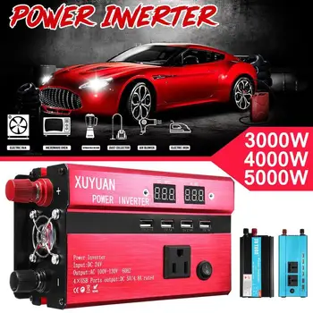 3000W Portable Car Solar Power Inverter Sine Wave Converter 12 V 110 V Voltage Converter 12v to 110v Car Charger Volts display
3000W Portable Car Solar Power Inverter Sine Wave Converter 12 V 110 V Voltage Converter 12v to 110v Car Charger Volts display