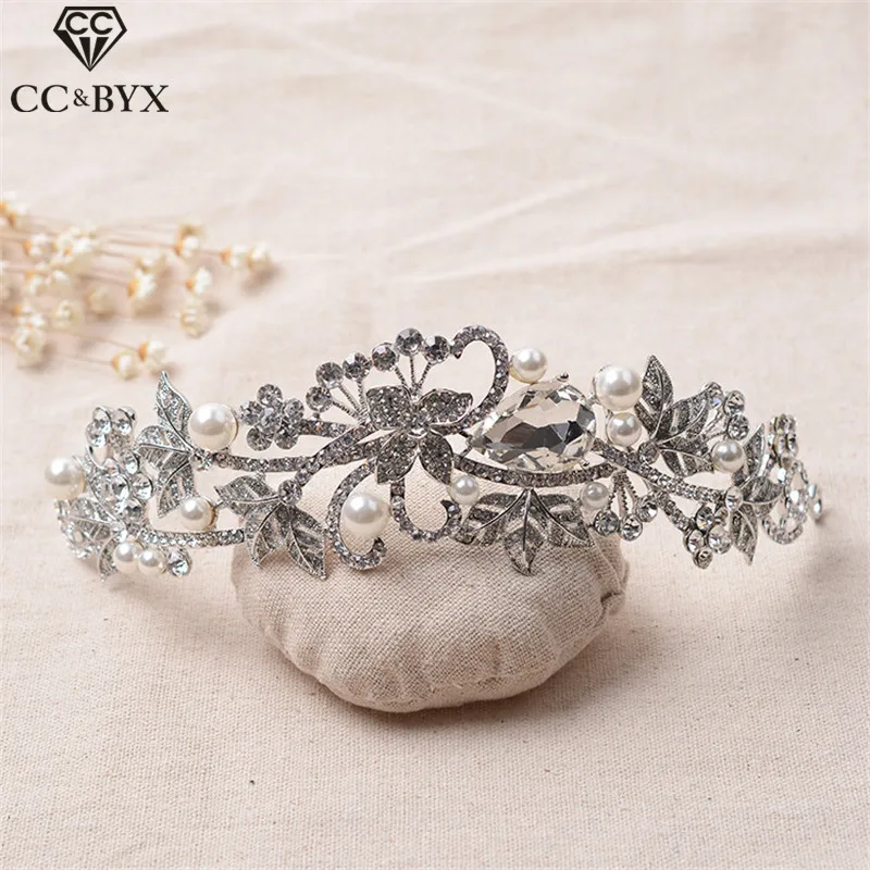 CC crowns tiaras hairband vintage crystal pearl beads wedding hair accessories for bride white gold-color romantic jewelry HG130
CC crowns tiaras hairband vintage crystal pearl beads wedding hair accessories for bride white gold-color romantic jewelry HG130