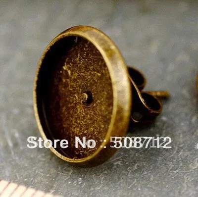 Free shipping!!! 14MM round pad Antique Bronze Earring Posts Ear Studs with Stoppers
Free shipping!!! 14MM round pad Antique Bronze Earring Posts Ear Studs with Stoppers