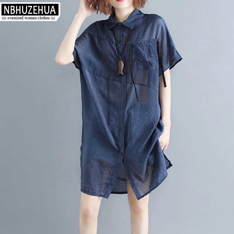 NBHUZEHUA Womens Tops and Blouses 5XL Thin Blue Pink Plaid Long Shirt Large Size Summer Streetwear Kimono Clothing 19-A44
NBHUZEHUA Womens Tops and Blouses 5XL Thin Blue Pink Plaid Long Shirt Large Size Summer Streetwear Kimono Clothing 19-A44