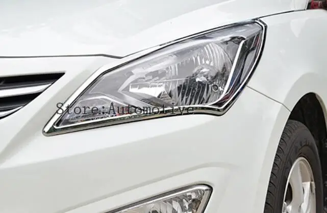 For Hyundai Verna Solaris 2014 2015 2016 Car Styling front Lamp Cover Taillight Cover Decoration Trim Abs Chrome 2pcs Per Set
For Hyundai Verna Solaris 2014 2015 2016 Car Styling front Lamp Cover Taillight Cover Decoration Trim Abs Chrome 2pcs Per Set