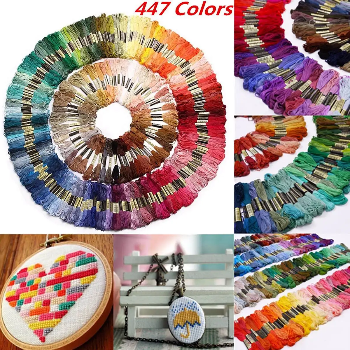447pcs/set 8M Anchor Cross Stitch Cotton Embroidery Thread Floss Sewing Skeins Craft DIY Apparel Sewing Threads
447pcs/set 8M Anchor Cross Stitch Cotton Embroidery Thread Floss Sewing Skeins Craft DIY Apparel Sewing Threads