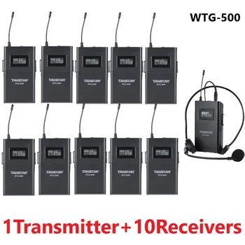 Takstar WTG-500 UHF Wireless tour guide system for simultaneous translation, audio-visual teaching 1 transmitter+10 receivers
Takstar WTG-500 UHF Wireless tour guide system for simultaneous translation, audio-visual teaching 1 transmitter+10 receivers