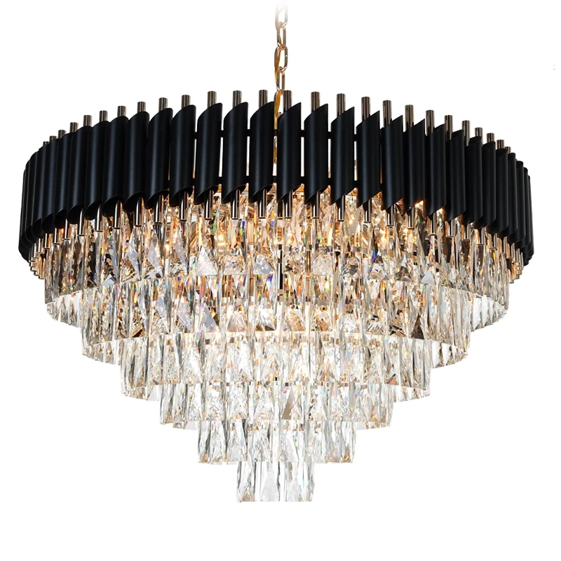 Good Quality K9 Crystal Chandelier Lighting Suspension Luminaires Hanging Lustre for Restaurant Crystal American Style Lamp
Good Quality K9 Crystal Chandelier Lighting Suspension Luminaires Hanging Lustre for Restaurant Crystal American Style Lamp