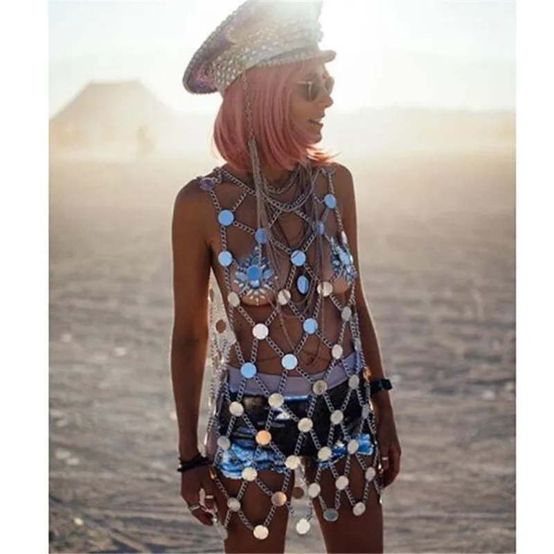 2019 Summer Beach New Fishing Net Acrylic Handmade Patchwork Hollow Out Accessories Chic Punk Celebrity Mini Metal Camis Dress
2019 Summer Beach New Fishing Net Acrylic Handmade Patchwork Hollow Out Accessories Chic Punk Celebrity Mini Metal Camis Dress