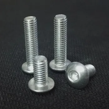 M3 M4 M5 Hex socket Screw Allen Half Round head Screws 6061 Aluminum alloy Bolts 100Pcs
M3 M4 M5 Hex socket Screw Allen Half Round head Screws 6061 Aluminum alloy Bolts 100Pcs