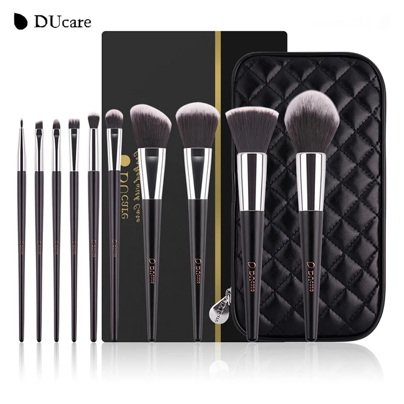 DUcare 10pcs Professional Makeup Brushes Kit High Quality Brush Set With Black Bag Beauty Essential Brushes Soft Synthetic Hair
DUcare 10pcs Professional Makeup Brushes Kit High Quality Brush Set With Black Bag Beauty Essential Brushes Soft Synthetic Hair