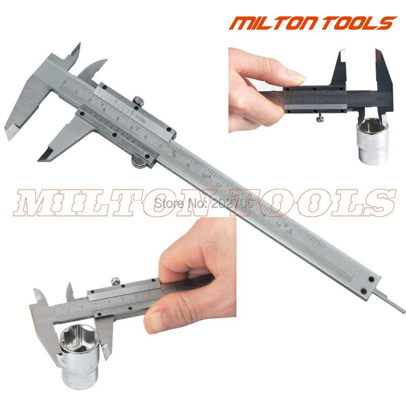 Vernier Caliper 6" 0-150mm 0.05mm 1/128" Metal Calipers Gauge Micrometer Pie De Rey Paquimetro Measuring Tools
Vernier Caliper 6" 0-150mm 0.05mm 1/128" Metal Calipers Gauge Micrometer Pie De Rey Paquimetro Measuring Tools