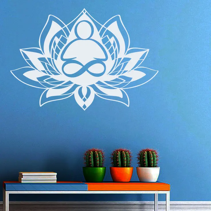 Removable Bohemian Lotus Flower Wall Sticker Mandala Wall Decal Yoga Studio Decoration Wallpaper Religious pegatinas NY-283
Removable Bohemian Lotus Flower Wall Sticker Mandala Wall Decal Yoga Studio Decoration Wallpaper Religious pegatinas NY-283