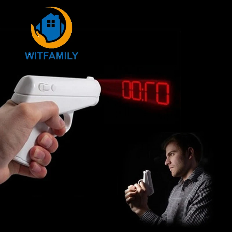 Fashion Originality Personality Pistol Model Special agent Projection Lazy Alarm Clock Timer Home Decor Decoration Birthday Gift
Fashion Originality Personality Pistol Model Special agent Projection Lazy Alarm Clock Timer Home Decor Decoration Birthday Gift