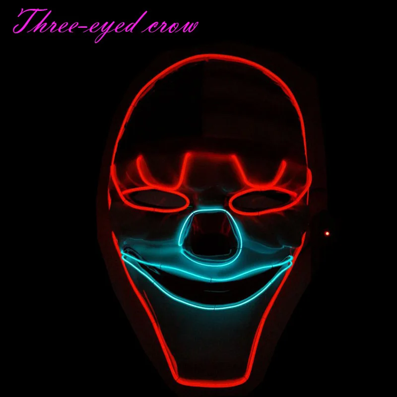 Halloween ghost Slit mouth light up glowing EL wire Cute mask Fashion Cosplay mask Costume mask for party By 3V Steady On Driver
Halloween ghost Slit mouth light up glowing EL wire Cute mask Fashion Cosplay mask Costume mask for party By 3V Steady On Driver