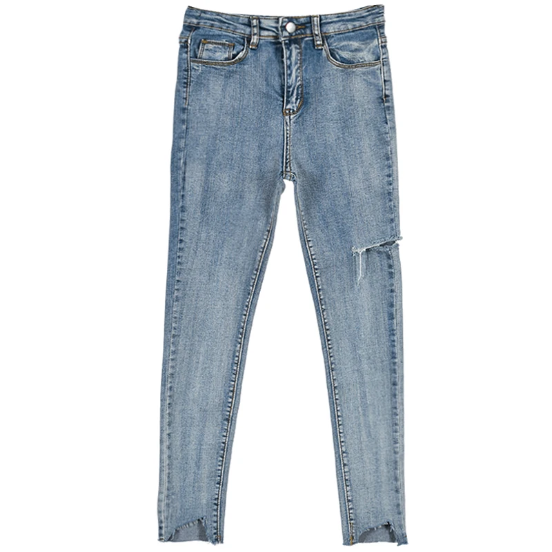 2018 Autumn Women Skinny Ripped Jeans Stretch High Waist Denim Pencil Pants Fashion Pocket Female Jeans
2018 Autumn Women Skinny Ripped Jeans Stretch High Waist Denim Pencil Pants Fashion Pocket Female Jeans