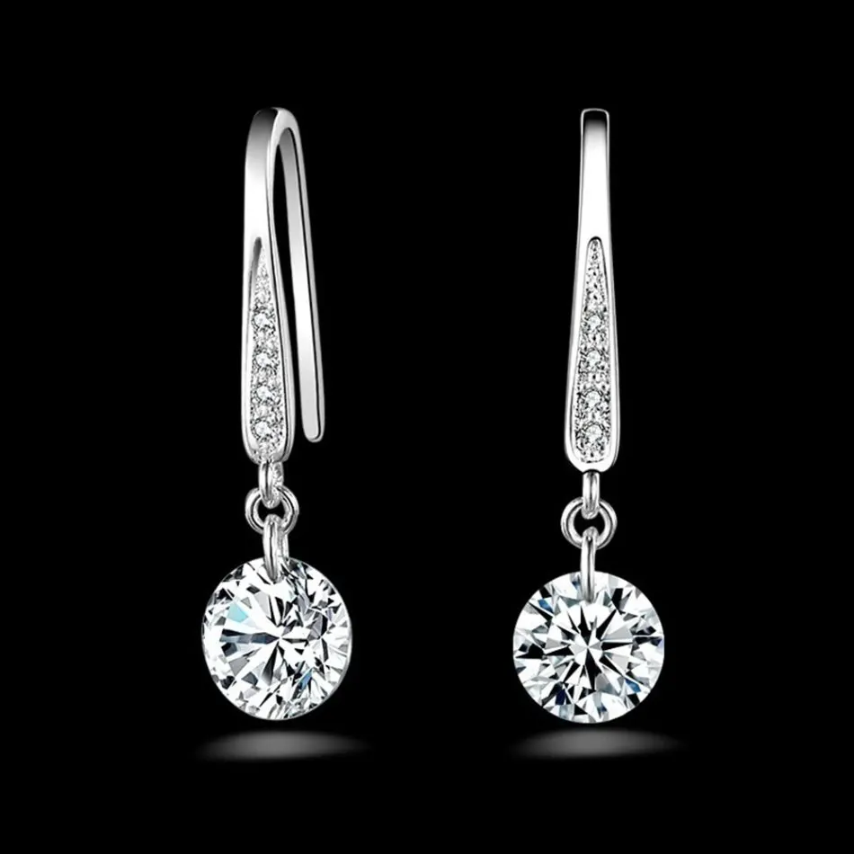 Fashion Cubic Zircon Earrings Silver Color Crystal Rhinestone Dangle Drop Earrings For Women Jewelry Gift
Fashion Cubic Zircon Earrings Silver Color Crystal Rhinestone Dangle Drop Earrings For Women Jewelry Gift