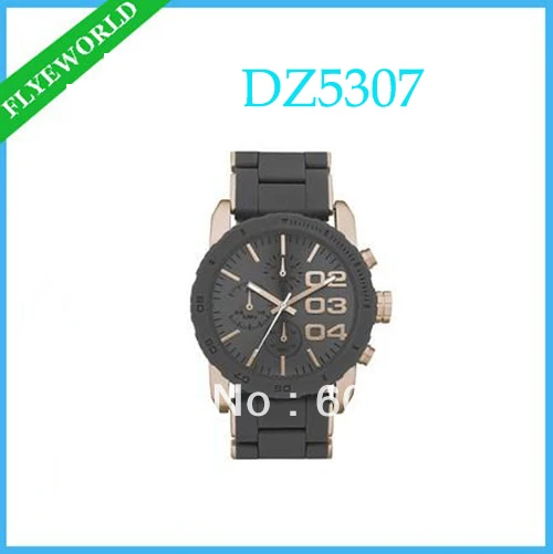 Фото free shipping neutral women men watch DZ5307 Chronograph stainless steel Watch Wristwatches+original box | Наручные часы
