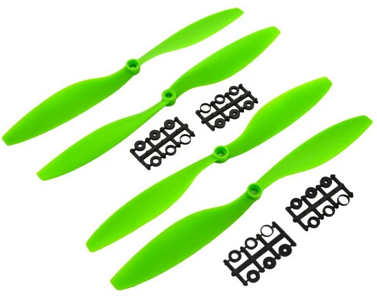 

LHM061 2 pairs 10" Blade Propeller 1045 RC 4-axis X-axis Aircraft UFO Airplane quadcopter Green