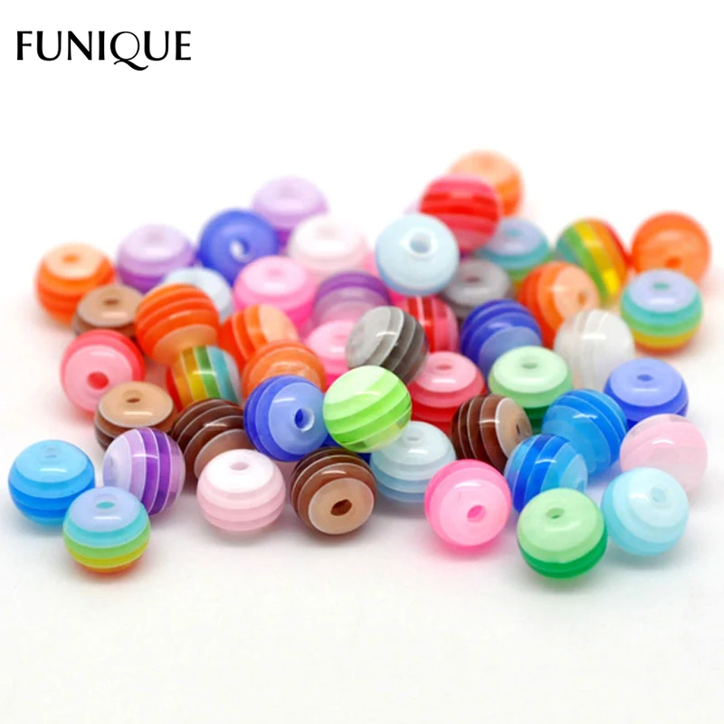 FUNIQUE DIY Beads Jewelry 500PCs Mixed Stripe Resin Beads Round Beads For Making Bracelet & Necklace Accessories Gifts 6mmDia.
FUNIQUE DIY Beads Jewelry 500PCs Mixed Stripe Resin Beads Round Beads For Making Bracelet & Necklace Accessories Gifts 6mmDia.