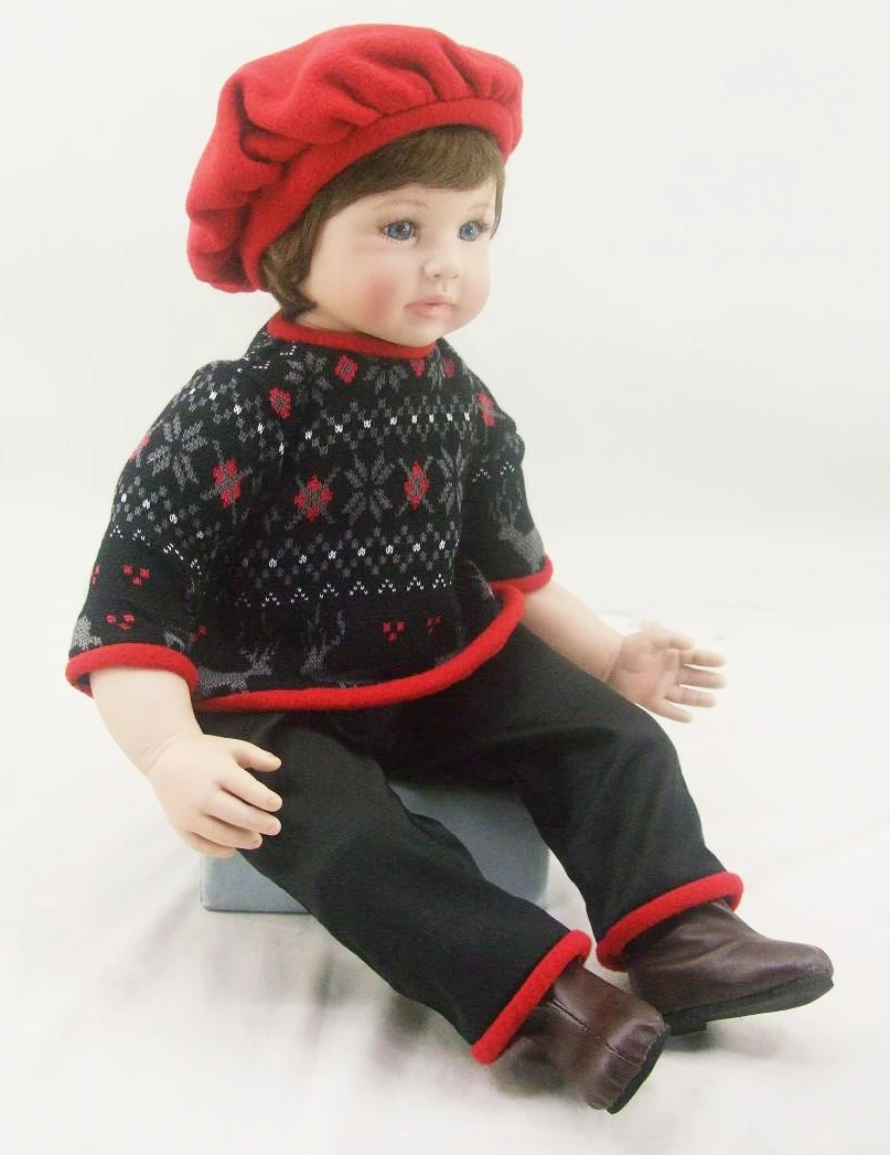 boy Doll Baby 24inch Doll bebes Reborn Dolls Lifelike Silicone Reborn Doll Fashion Boy girl Newborn Reborn Babies Birthday Gift
boy Doll Baby 24inch Doll bebes Reborn Dolls Lifelike Silicone Reborn Doll Fashion Boy girl Newborn Reborn Babies Birthday Gift