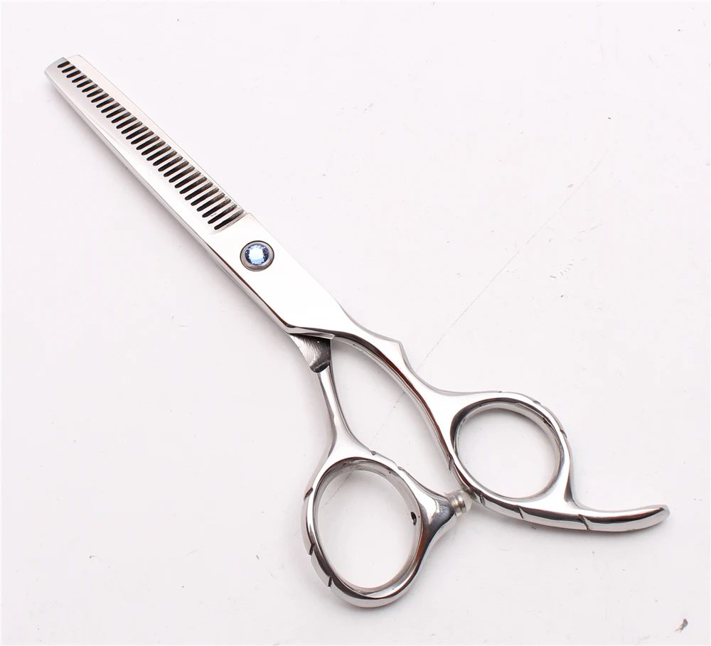 6Inch JP 440C Customize Logo Hair Scissors Professional Hairdressing Thinning Shears Double Side Teeth 15% Rate C2001 | Красота и