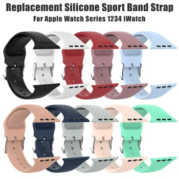 Strap for Apple Watch Band 42mm/38mm 4correa Iwatch 4 3 2 1 Sport Silicone Bracelet Pulseira Apple Watch 4 Accessories
Strap for Apple Watch Band 42mm/38mm 4correa Iwatch 4 3 2 1 Sport Silicone Bracelet Pulseira Apple Watch 4 Accessories