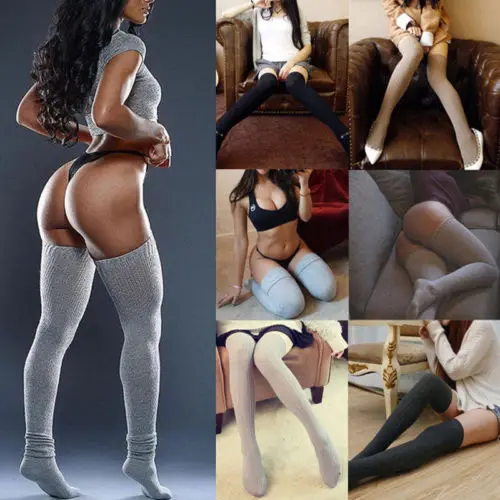 Sexy Ladies Womens Over Knee Thigh High Stretch Stockings Girls Cotton Soft Slim Elastic Long Stocking Sokken Meia Pantyhose
Sexy Ladies Womens Over Knee Thigh High Stretch Stockings Girls Cotton Soft Slim Elastic Long Stocking Sokken Meia Pantyhose