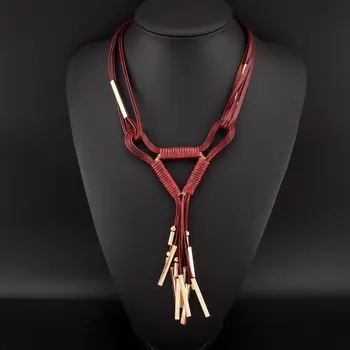 Handmade Woven Long Tassel Necklace Fashion Accessories 5 Color Cluster Strip Alloy Women Statement Necklaces & Pendants Bijoux
Handmade Woven Long Tassel Necklace Fashion Accessories 5 Color Cluster Strip Alloy Women Statement Necklaces & Pendants Bijoux