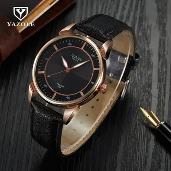 100% New YAZOLE Waterproof Simple Dress Leather Business Quartz Wrist Watch Gift Wristwatches for Men Black Brown 398
100% New YAZOLE Waterproof Simple Dress Leather Business Quartz Wrist Watch Gift Wristwatches for Men Black Brown 398