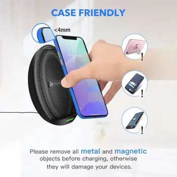 S600 Smart Fan Cooling Wireless Fast Charge Sensitively Quick Phones Charger Two Charging Modes for Galaxy S9 for iPhone for
S600 Smart Fan Cooling Wireless Fast Charge Sensitively Quick Phones Charger Two Charging Modes for Galaxy S9 for iPhone for