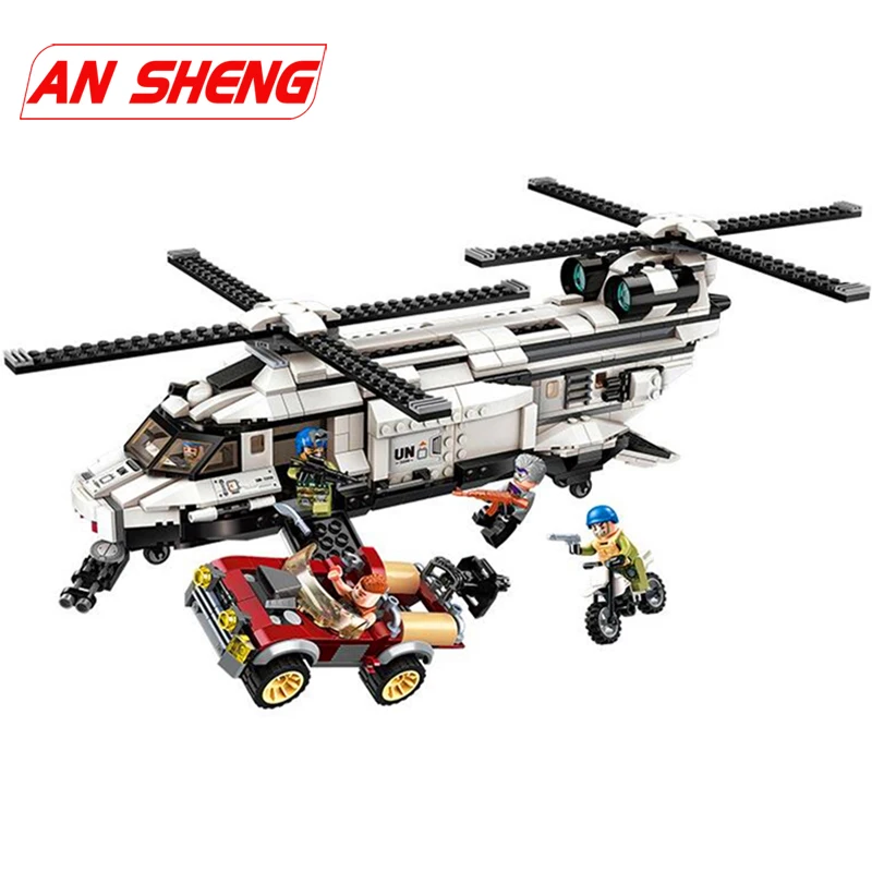 Military World War Double Paddle Helicopter Chasing Army PUBG Figures Building Blocks Compatible Legoes Sets for Kids Toy Gifts
Military World War Double Paddle Helicopter Chasing Army PUBG Figures Building Blocks Compatible Legoes Sets for Kids Toy Gifts