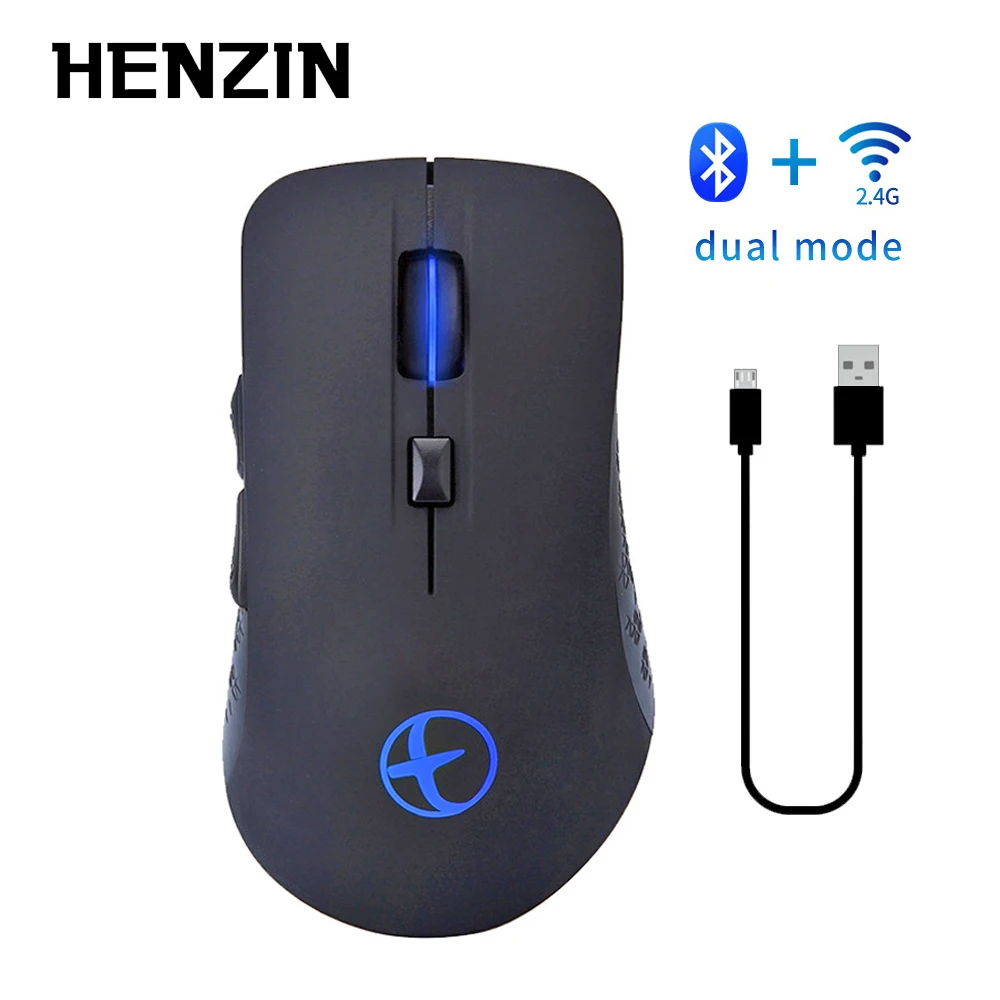 New Rechargeable Bluetooth 2.4Ghz + Bluetooth 4.0 Dual Mode Wireless Mouse Noiseless 1600 DPI Ergonomic 7 Colors Optical Mouse
New Rechargeable Bluetooth 2.4Ghz + Bluetooth 4.0 Dual Mode Wireless Mouse Noiseless 1600 DPI Ergonomic 7 Colors Optical Mouse