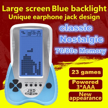 New big screen tetris game console blue backlight plug headphone built-in 23 games classic nostalgic puzzle children gift
New big screen tetris game console blue backlight plug headphone built-in 23 games classic nostalgic puzzle children gift