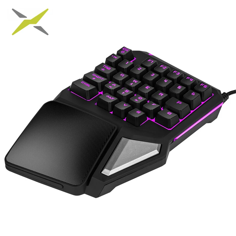 Delux T9Pro Wired One Handed Gaming keyboard 7 Color Backlit full Programmable Keys Ergonomic Keypad For Game Player PC Laptop
Delux T9Pro Wired One Handed Gaming keyboard 7 Color Backlit full Programmable Keys Ergonomic Keypad For Game Player PC Laptop