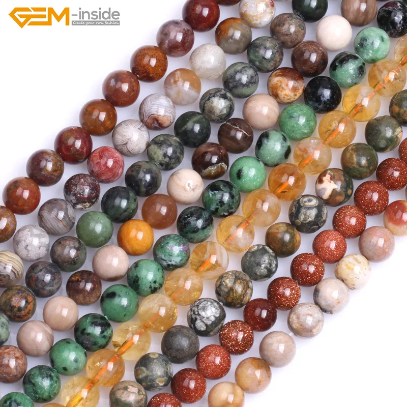 Gem-inside 8mm Natural Stone Beads Round Precious Beads For Jewelry Making Beads 15'' DIY Beads For Bracelets for women Gift
Gem-inside 8mm Natural Stone Beads Round Precious Beads For Jewelry Making Beads 15'' DIY Beads For Bracelets for women Gift