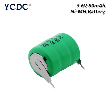 3.6Volt 80mAh Ni-MH Li-Po Rechargeable Button Cell Battery Lithium Li-polymer Bateria Batteries Pack With Solder Pins for toy
3.6Volt 80mAh Ni-MH Li-Po Rechargeable Button Cell Battery Lithium Li-polymer Bateria Batteries Pack With Solder Pins for toy
