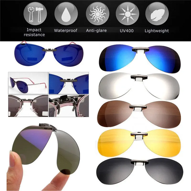 High quality Unisex Polarized Clip On Sunglasses Driving Night Vision Lens Anti-UVA Anti-UVB cycling riding Sunglasses clip
High quality Unisex Polarized Clip On Sunglasses Driving Night Vision Lens Anti-UVA Anti-UVB cycling riding Sunglasses clip