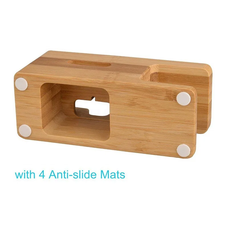 Wooden Charging Station for Mobile Phone Bamboo Charging Stand Base Compatible for Apple Watch New Arrival
Wooden Charging Station for Mobile Phone Bamboo Charging Stand Base Compatible for Apple Watch New Arrival