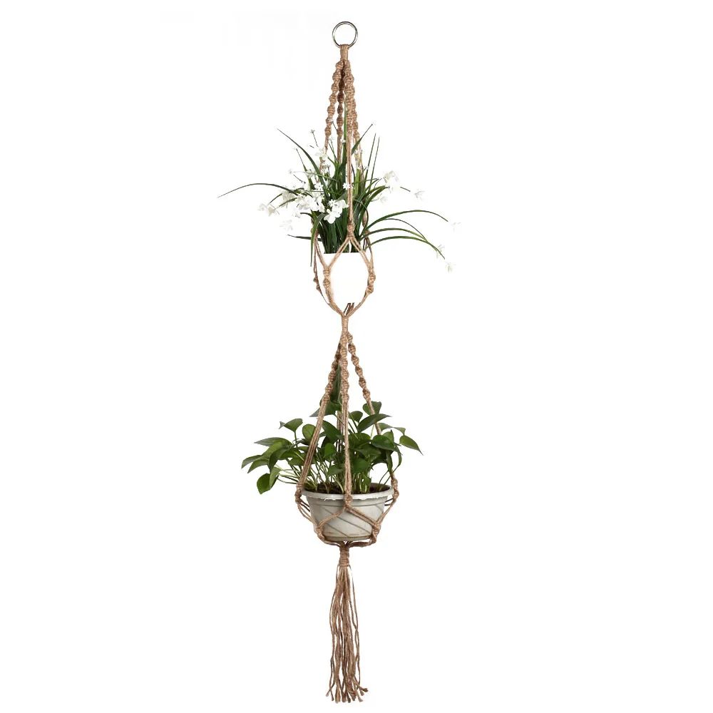 Suspension Flower Pot Basket Environmental Protection Ropes Hanging Rope Basket for Plants Hanging Basket Flowers Pot
Suspension Flower Pot Basket Environmental Protection Ropes Hanging Rope Basket for Plants Hanging Basket Flowers Pot