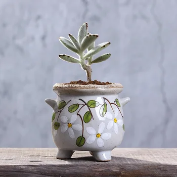 Jingdezhen handmade pottery flowerpot succulent plant trumpet flower pot old piling Basin
Jingdezhen handmade pottery flowerpot succulent plant trumpet flower pot old piling Basin