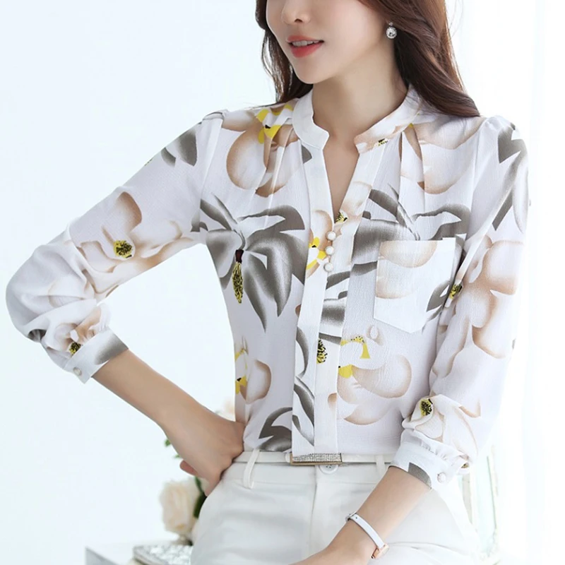 New 2019 Autumn Fashion V-Neck Chiffon Blouses Slim Women Chiffon Blouse Office Work Wear shirts Women Tops Plus Size Blusas
New 2019 Autumn Fashion V-Neck Chiffon Blouses Slim Women Chiffon Blouse Office Work Wear shirts Women Tops Plus Size Blusas